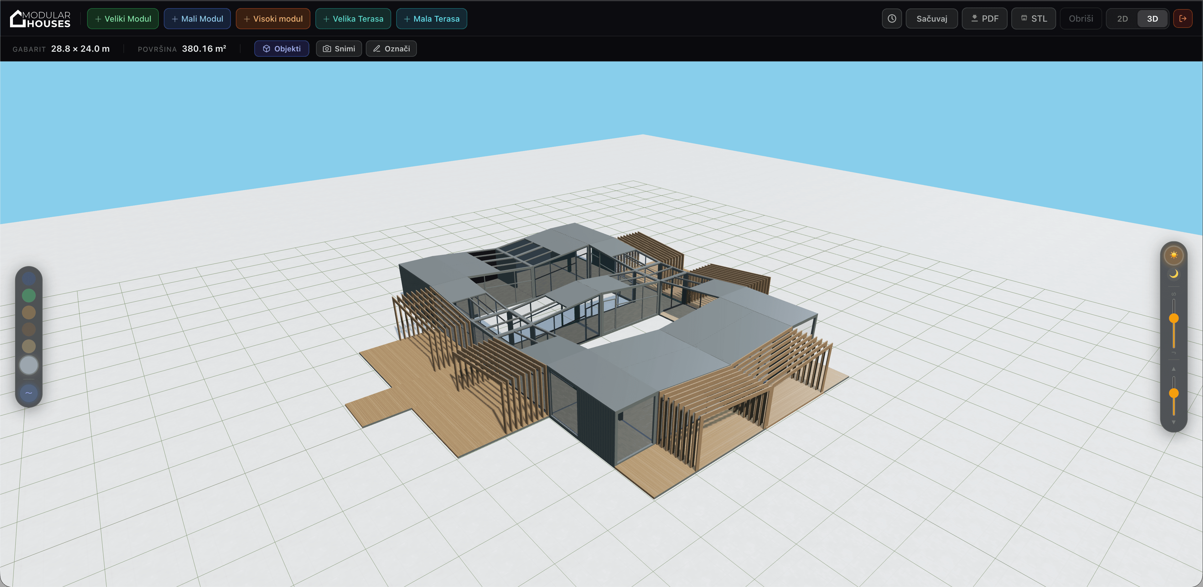 Modular Houses 3D Generator